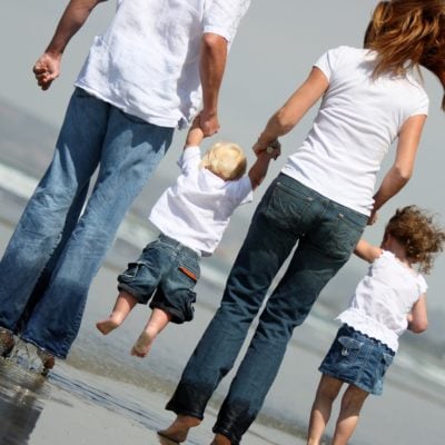 Family photos on the beach 2007