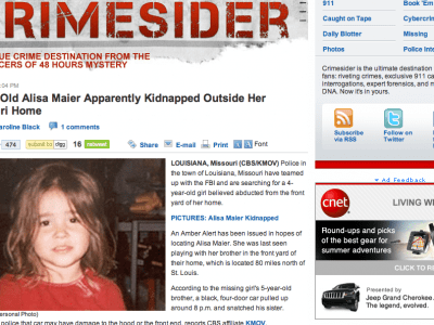 Missing Four Year Old in Missouri- Alisa Maier (FOUND!)