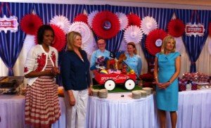 The First Lady and Martha Stewart join Operation Shower in celebrating Military Moms-to-Be