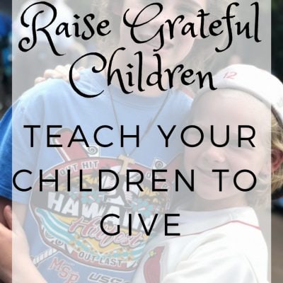 How To Teach Your Children To Give