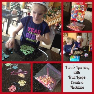Fruit Loop Patterns & Learning Necklace