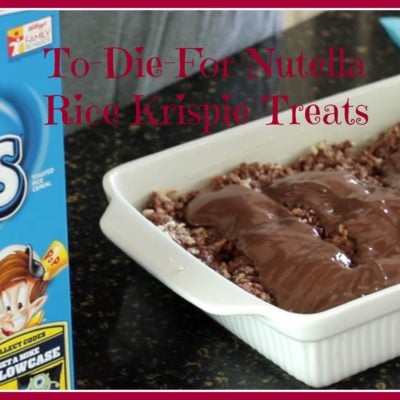 How to Make To-Die-For Nutella Rice Krispie Treats