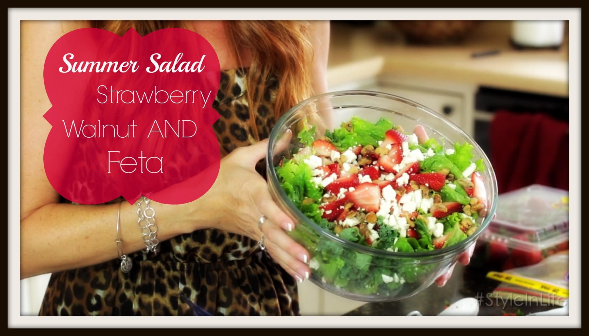 Summer Salad Recipe - Strawberry Walnut Feta Salad: Keeping Style in Your Life... ExtraordinaryMommy.com