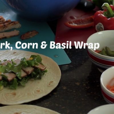 Recipe: BBQ Pork, Corn & Basil Wrap – Delicious!