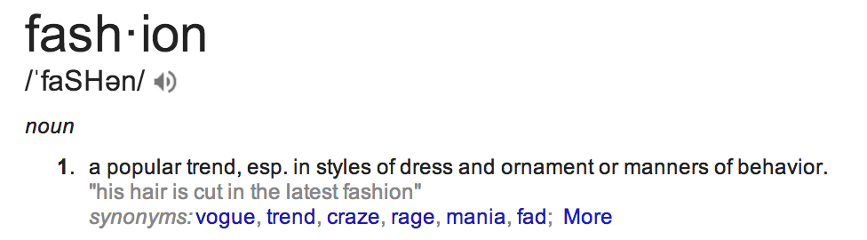 Fashion definition