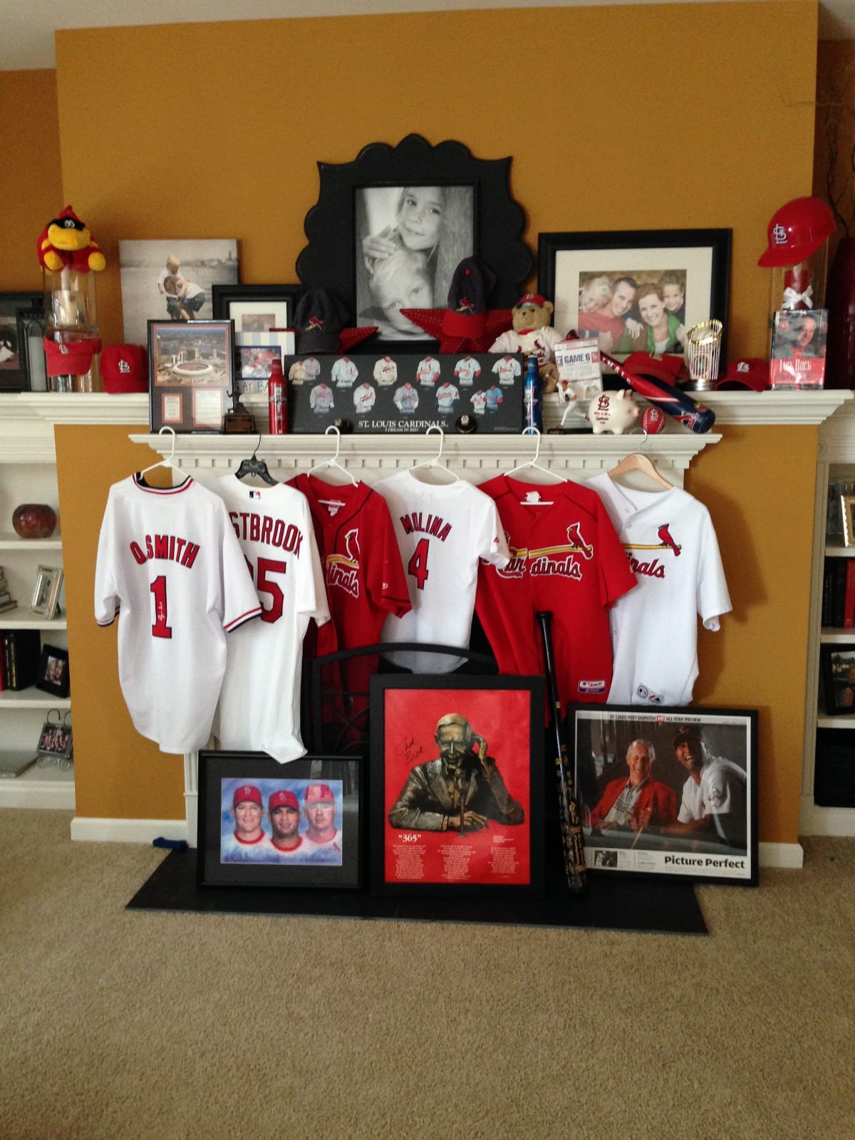 STL Cardinals Home Shrine - ExtraordinaryMommy.com