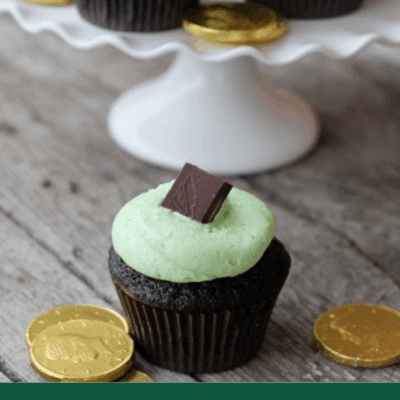 St. Patrick’s Day Cupcake – Chocolate and Mint