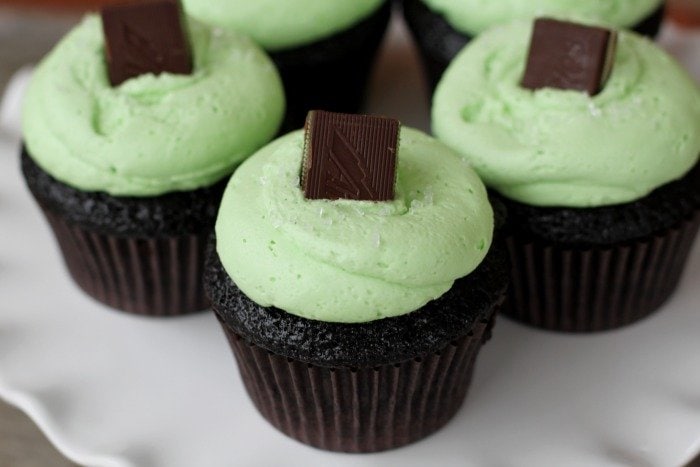 St. Patrick's Day Cupcake - Chocolate and Mint