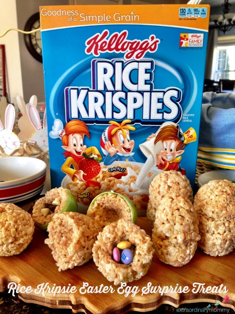 Rice Krispie Easter Egg Surprise Treats - Pretty Extraordinary