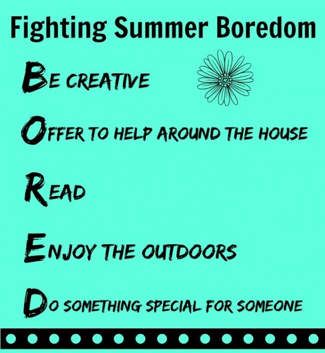 Fighting Summer Boredom - ExtraordinaryMommy.com