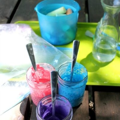 DIY Sidewalk Chalk Paint With Only Two Ingredients