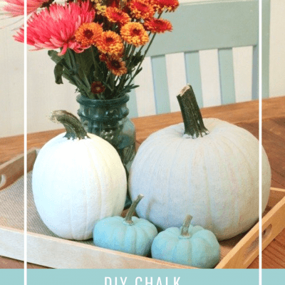 DIY Chalk Painted Pumpkins For Fall