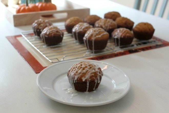 Glazed Pumpkin Muffins 