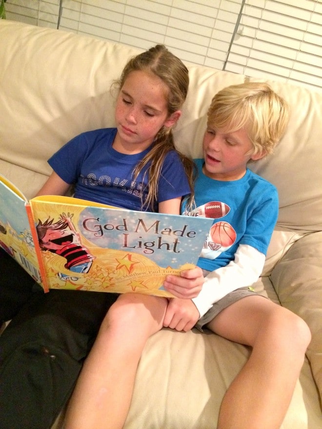 God Made Light - Kids reading