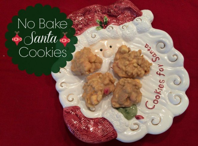 No Bake Santa Cookies