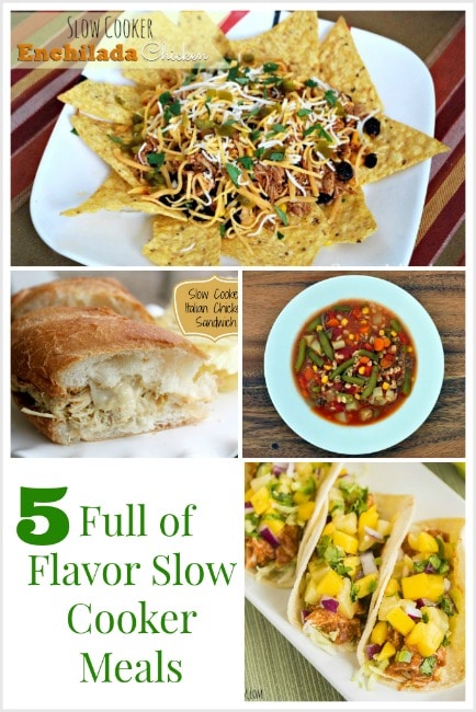 5 Full of Flavor Slow Cooker Meals 
