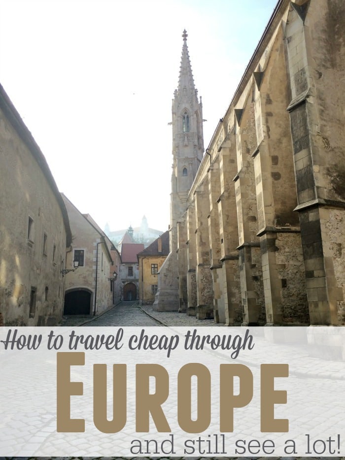 travel cheap through europe