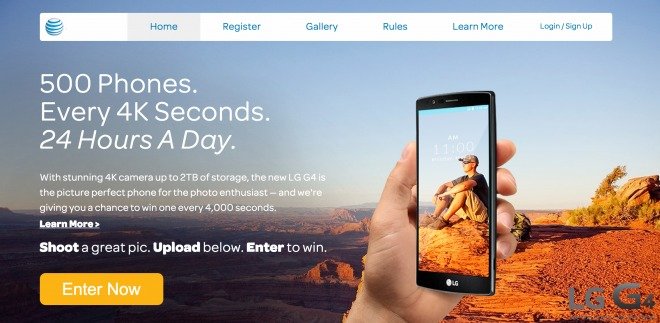 AT&T LG G4 4K Sweepstakes