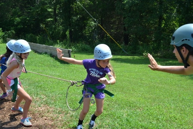 Delaney Camp Ondessonk Rock Climbing