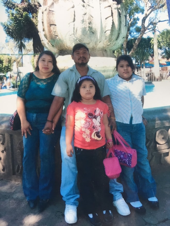 Unbound Guatemala Jacqueline with Dad and Family