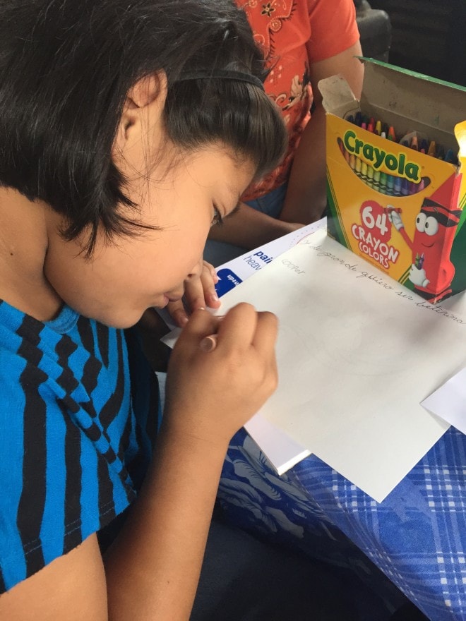 Unbound Guatemala - Jacqueline Writing Letter