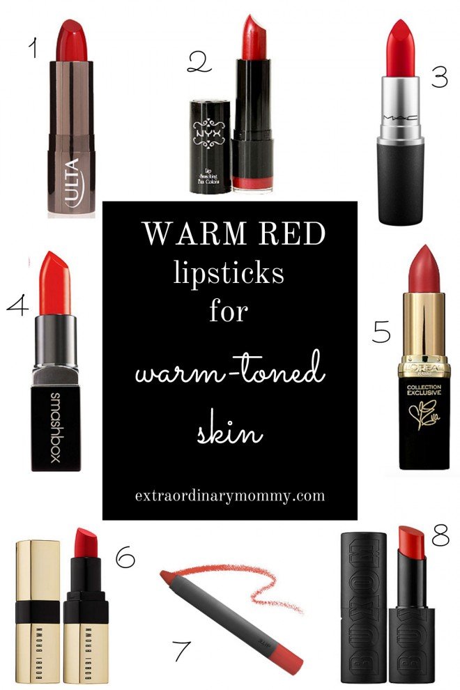 warm red lipsticks for warm undertones