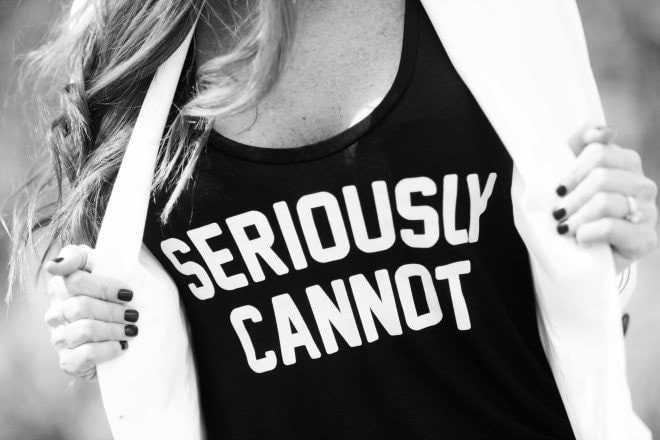 Seriously Cannot Graphic tee