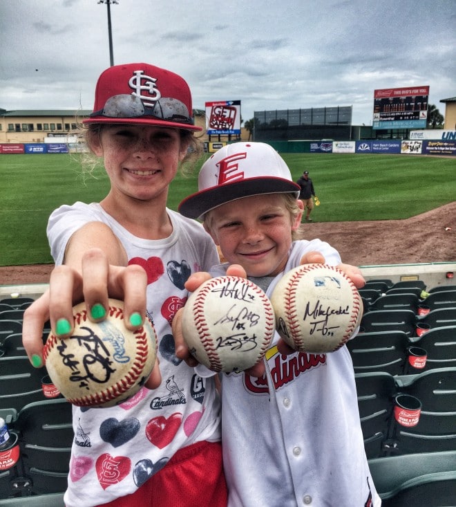 Spring Break Autographed StL Cardinals Baseballs