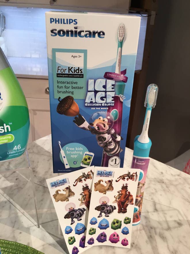 Back to School Must Haves for Lunches, Laundry and Routine: Phillips Sonicare for Kids - Ice Age Collision Course