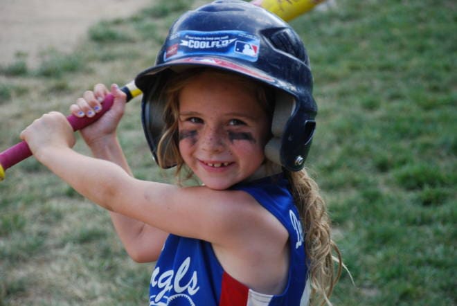 Softball Delaney Little Girl