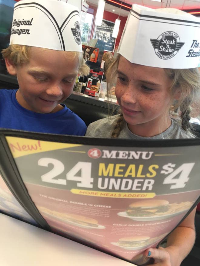 New 24 Meal Under $4 Menu Makes Steak n' Shake Extra Family Friendly