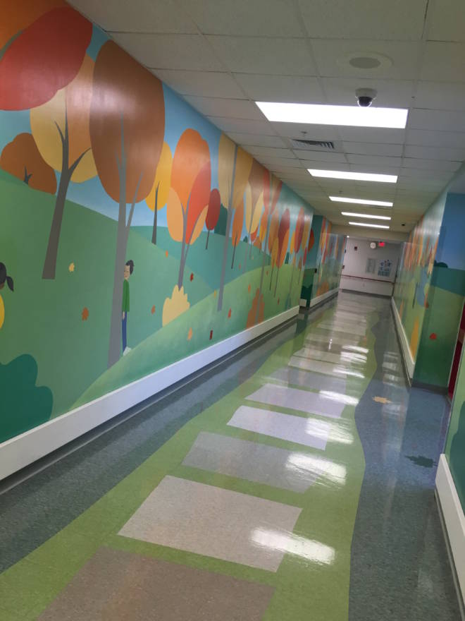 Carnival Cruise #DayofPlay at St. Jude's Hospital: Hallways