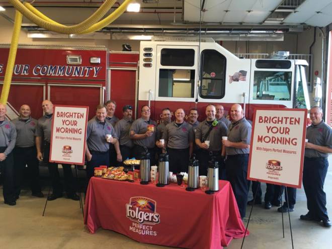 Folgers Honors Local Heroes - OFallon Fire Protection District