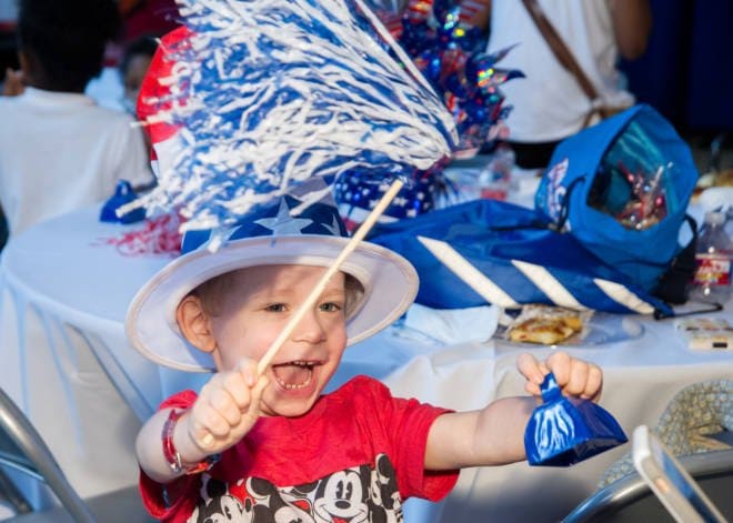 The Color of Hope is Red, White and Blue: Carnival Cruise #DayofPlay at St. Jude's Hospital