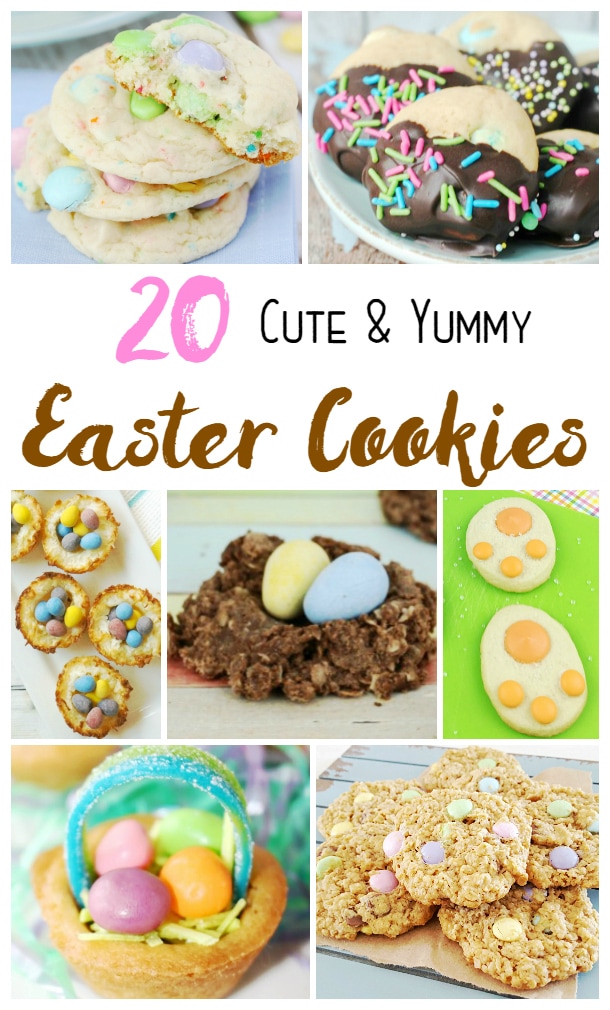 20 Cute and Yummy Easter Cookies - Check out the Funfetti and Easter Bunny Paws - love them!