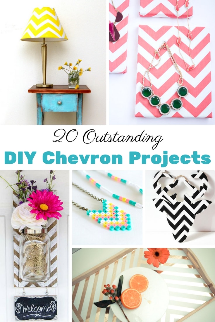 20 Outstanding DIY Chevron Projects - LOVE the serving tray and pallet mason jars!