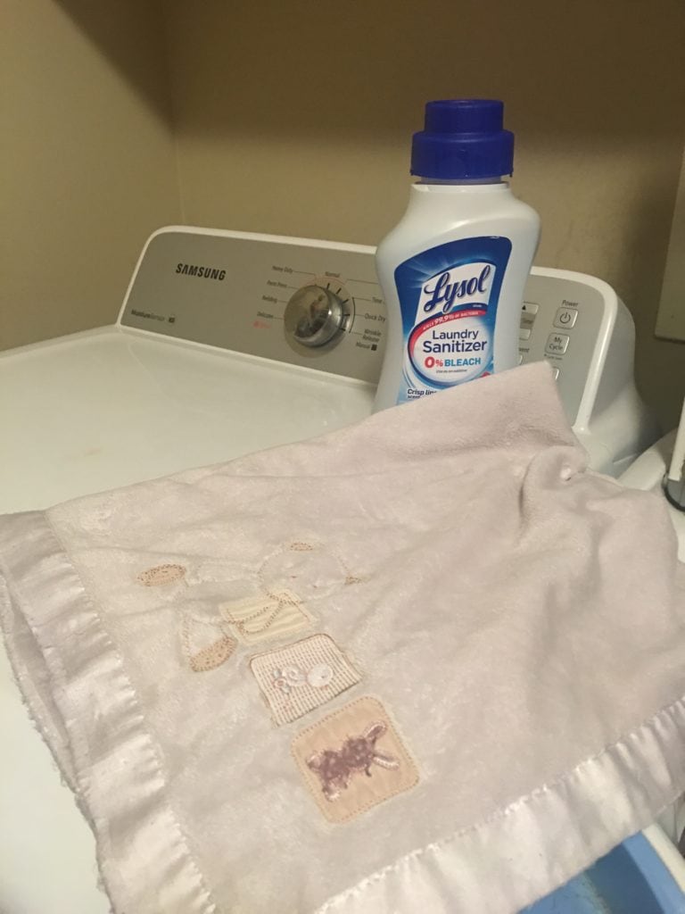 The Magic of a Child's First Love - Keeping that Blanket Clean with #Lysol (+ Giveaway)