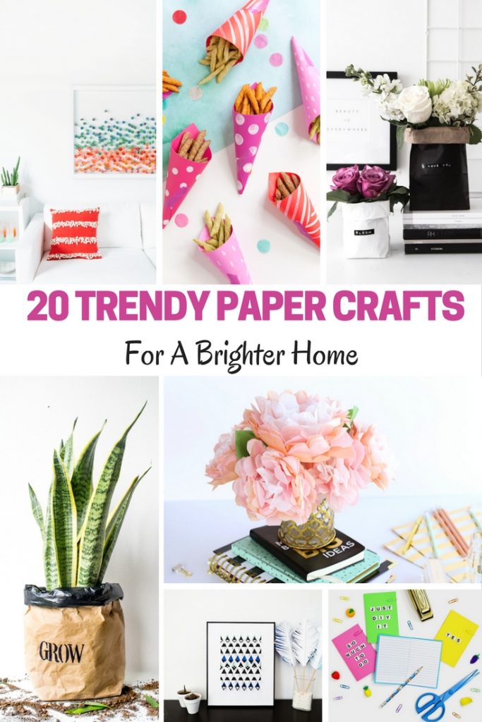 20 Trendy Paper Crafts for the Home