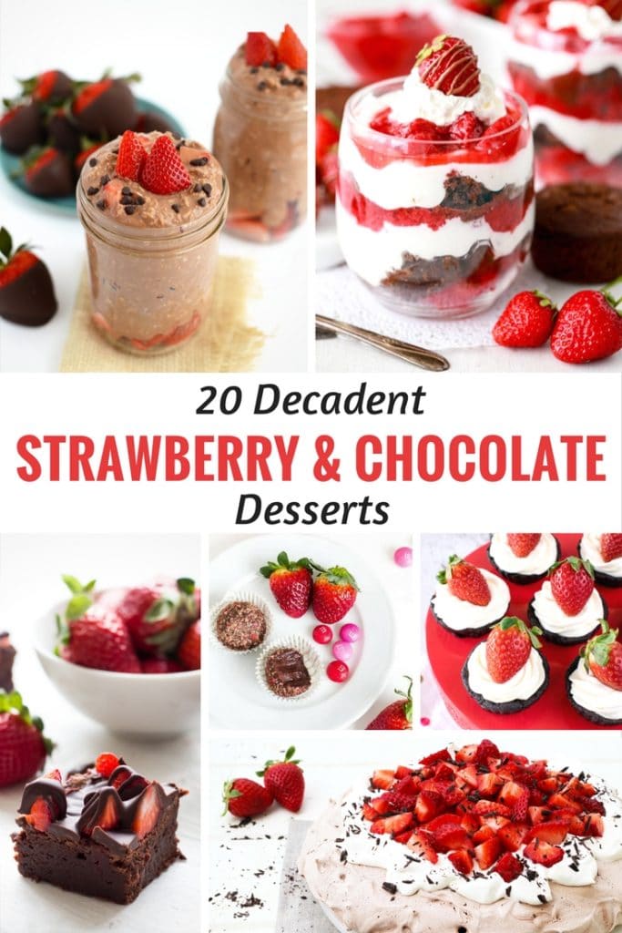 20 Decadent Strawberry and Chocolate Desserts