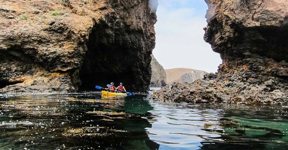 Kayaking in the Channel Islands in Santa Barbara