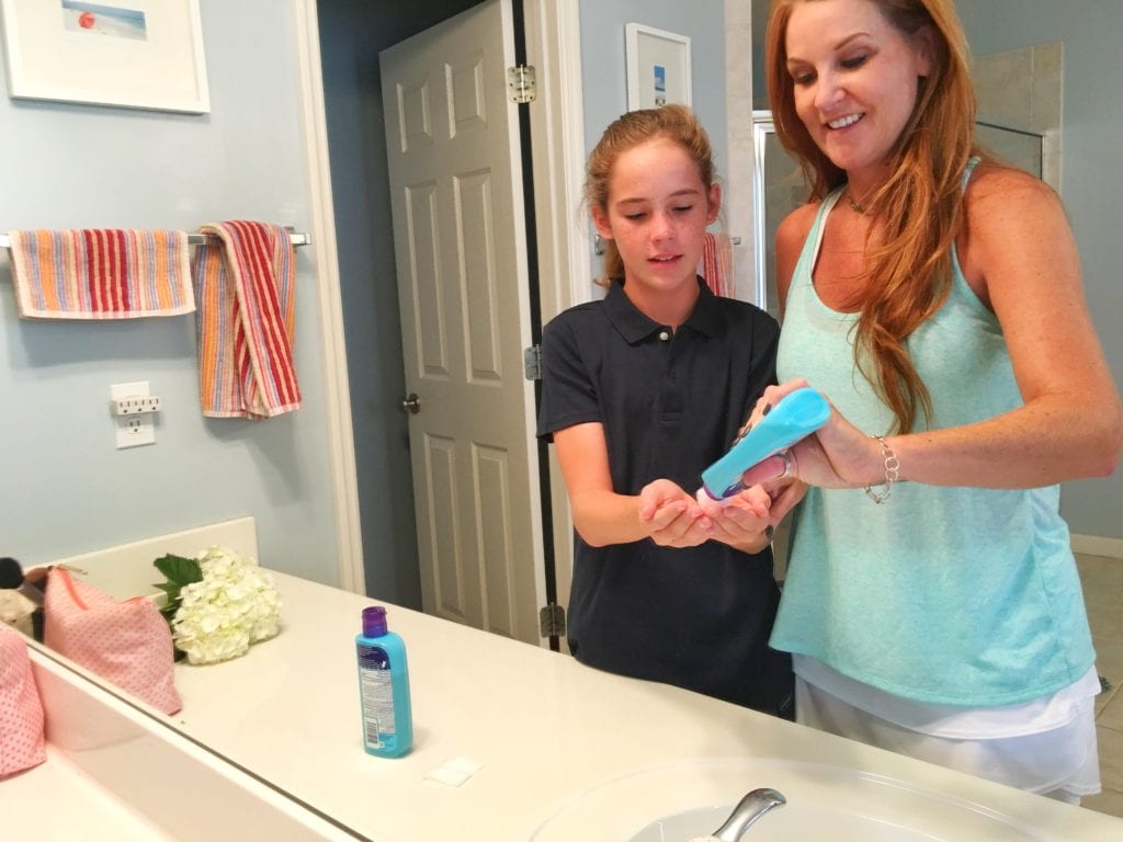 Lessons in Teen Self Care: The Mom Version - Clean and Clear - Acne Triple Clear™ Bubble Foam Cleanser