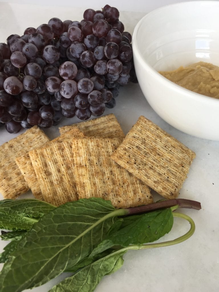 Whole Grain Back to School Snacks Your Kids Will Love - From the sweet to the salty...a little bit of goodness for every taste....Triscuit Hummus and Mint Snack