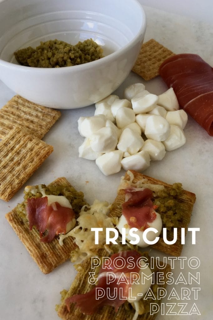 Whole Grain Back to School Snacks Your Kids Will Love - From the sweet to the salty...a little bit of goodness for every taste....Triscuit Prosciutto & Parmesan Pull Apart Pizza