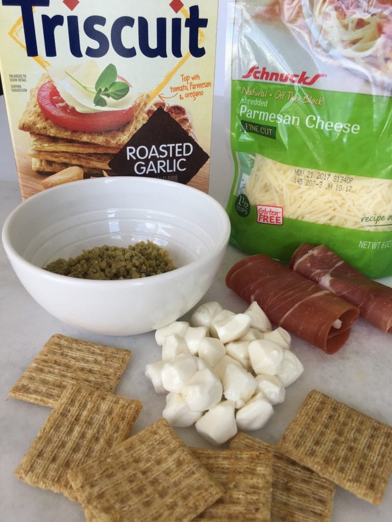 Whole Grain Back to School Snacks Your Kids Will Love - From the sweet to the salty...a little bit of goodness for every taste....Triscuit Prosciutto & Parmesan Pull Apart Pizza