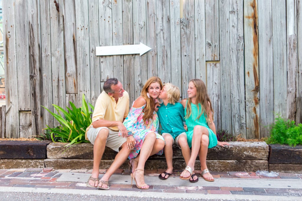 If I Could Only Have One Dress....Lilly Pulitzer Allana Cold Shoulder Dress - Flytographer Family Photo | PrettyExtraordinary.com