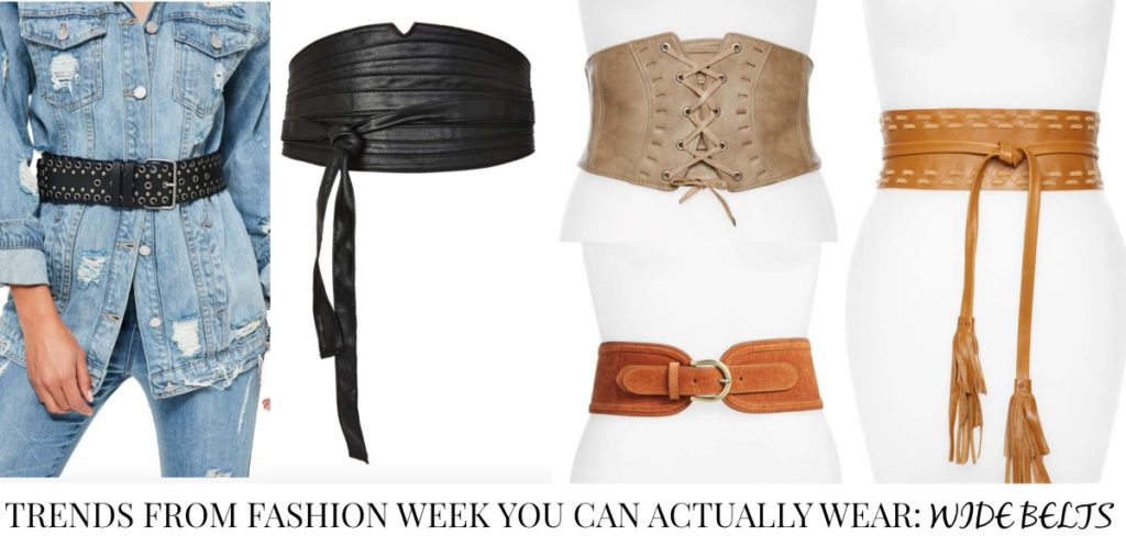 Trends from Fashion Week You Can Actually Wear - Wide Belts