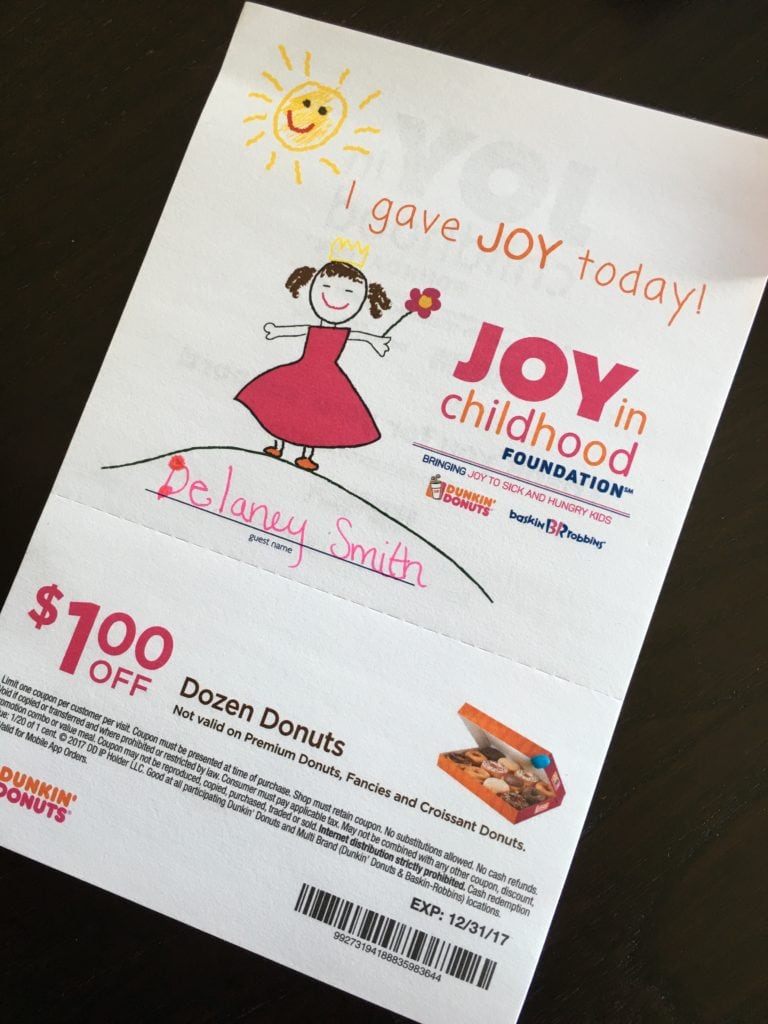 The Joy of Childhood - Giving to Kids in Need - Dunkin' Donuts