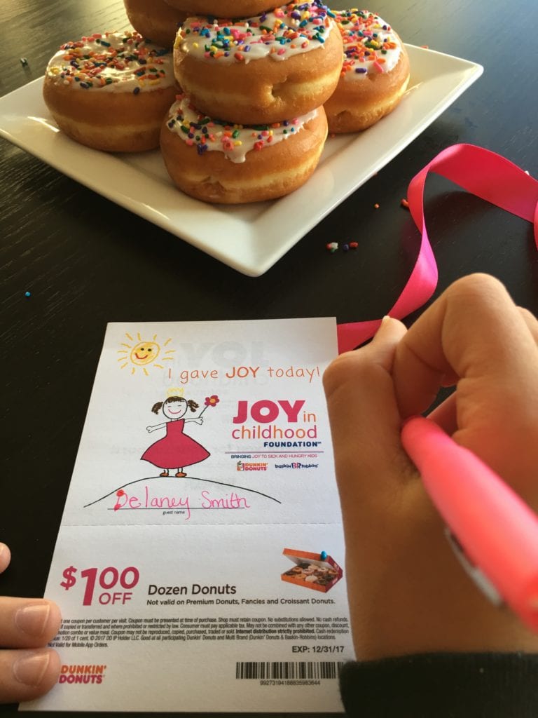 The Joy of Childhood - Giving to Kids in Need - Dunkin' Donuts