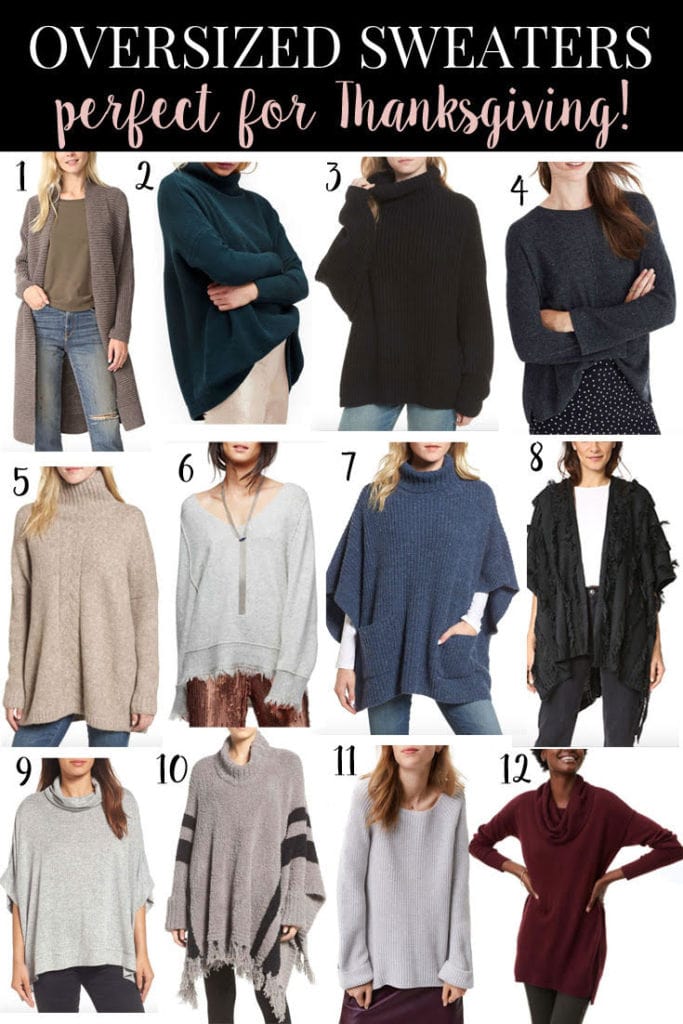 Oversized Sweaters Perfect for Thanksgiving // PrettyExtraordinary.com