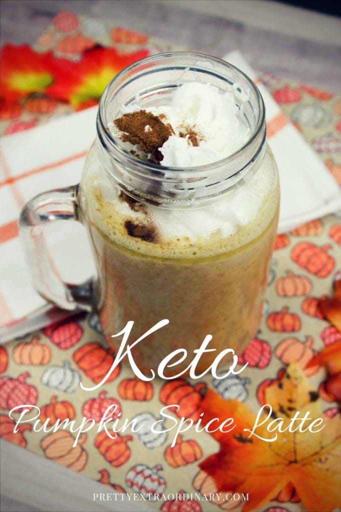 Keto Pumpkin Spice Latte: Easy Recipe - so good. You can do it. // PrettyExtraordinary.com